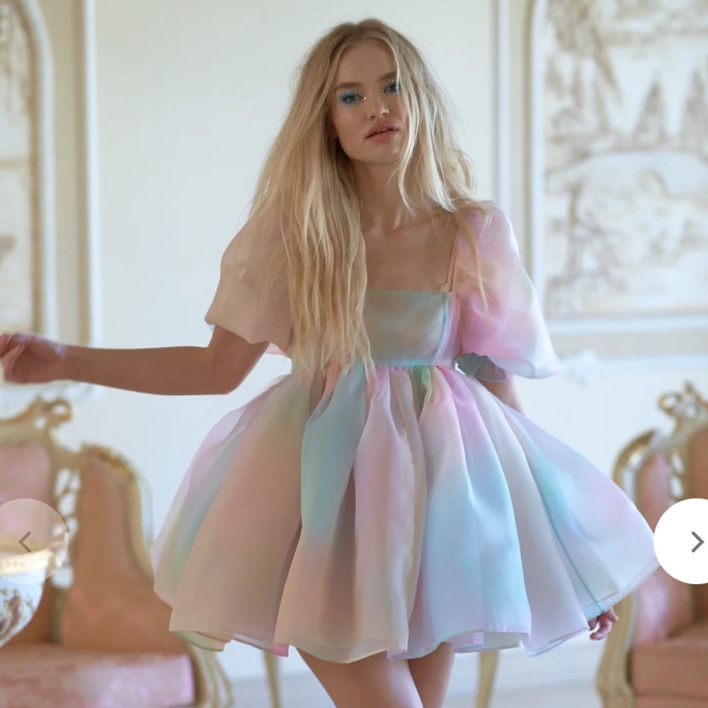 The Rainbow Puff Dress selkie size 3x - item #19